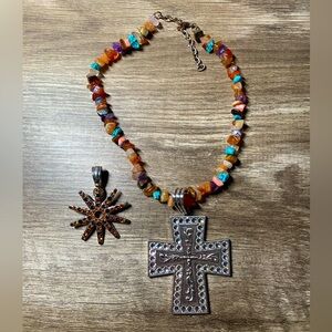Western cowgirl bling necklace